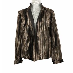 Worth New York Brown Tan‎ Furry Open Front Jacket
